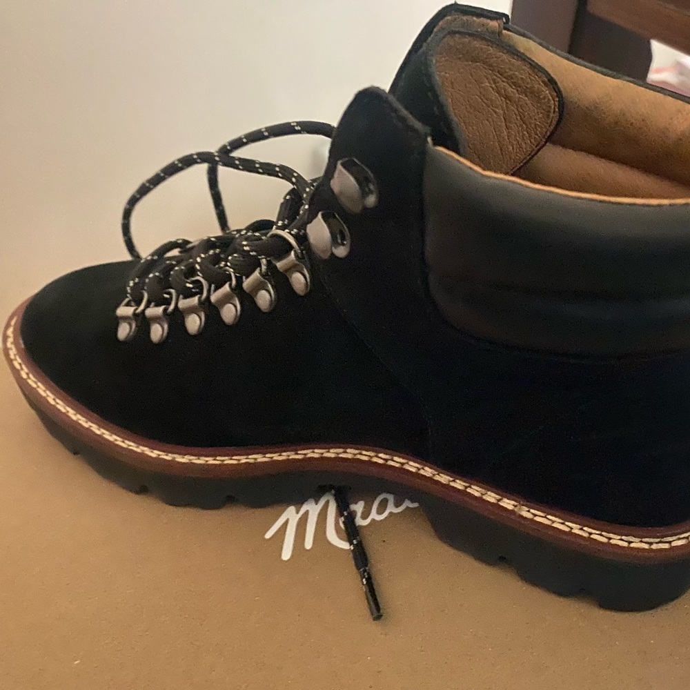 Suede water resistant boots from Madewell.